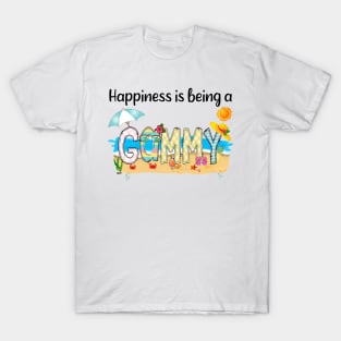 Happiness Is Being A Gammy Summer Beach Happy Mother's Day T-Shirt